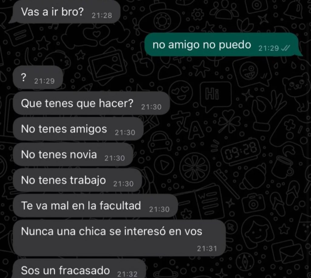 no amigo no puedo