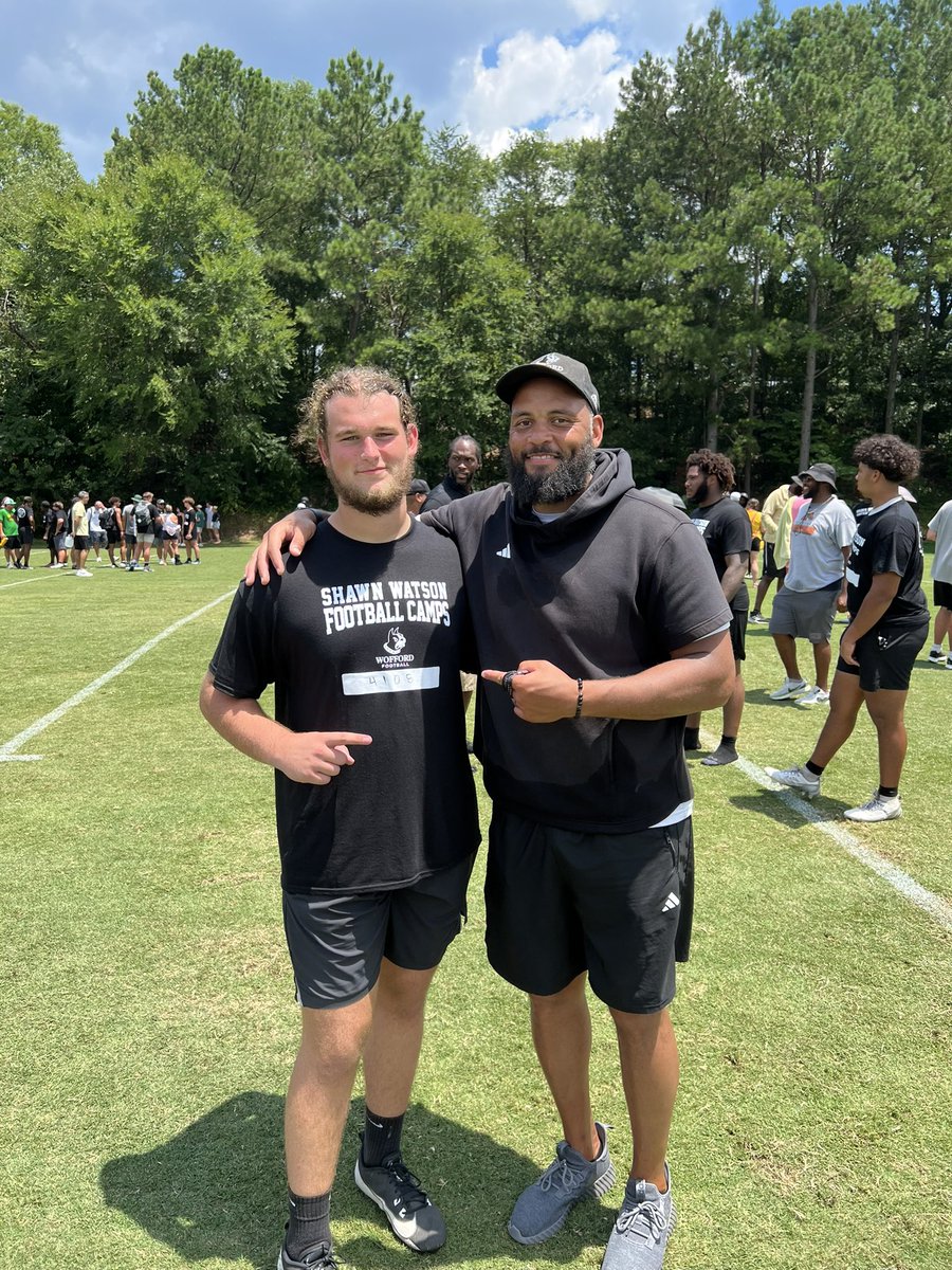 Red Fox <a href="/AadenStarnes/">Aaden Starnes</a> competing <a href="/Wofford_FB/">Wofford Football</a> camp! #GBED