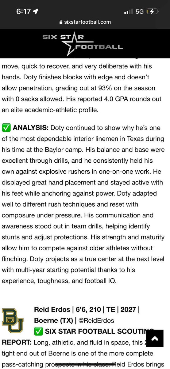 Cooper Doty (@cooper_doty74) on Twitter photo Thank you <a href="/sixstarfootball/">Six Star Football | PLUS+</a> for the write up!!
#AGTG <a href="/CoachDoty_SHS/">Sterling Doty</a> <a href="/Coach_Kittley/">Kolt Kittley</a> <a href="/CoachKilcoyne/">Coach Clancey Kilcoyne</a> Thank you <a href="/sixstarfootball/">Six Star Football | PLUS+</a> for the write up!!
#AGTG <a href="/CoachDoty_SHS/">Sterling Doty</a> <a href="/Coach_Kittley/">Kolt Kittley</a> <a href="/CoachKilcoyne/">Coach Clancey Kilcoyne</a>