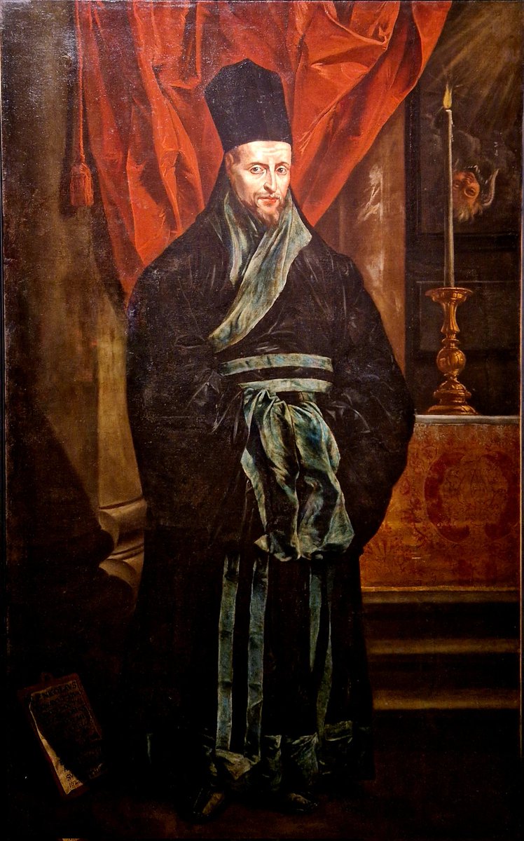 Un jésuite en soie chinoise peint par Rubens, une carte du monde centrée sur Pékin, des idéogrammes et des calculs célestes : au 17e siècle, les missionnaires parlaient mathématiques.
L’Univers comme langage commun.
📍Barocco Globale, Rome. #MatteoRicci #Jesuites