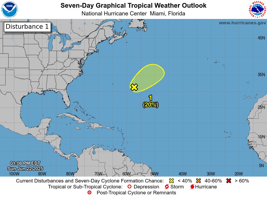 TropicalTidbits's tweet image. A weak area of low pressure east of Bermuda has been dubbed "Invest 90L", and is being monitored for possible tropical or subtropical development. A brief time window is open for the system to become further organized, but this window will close later on Monday as an upper-level…