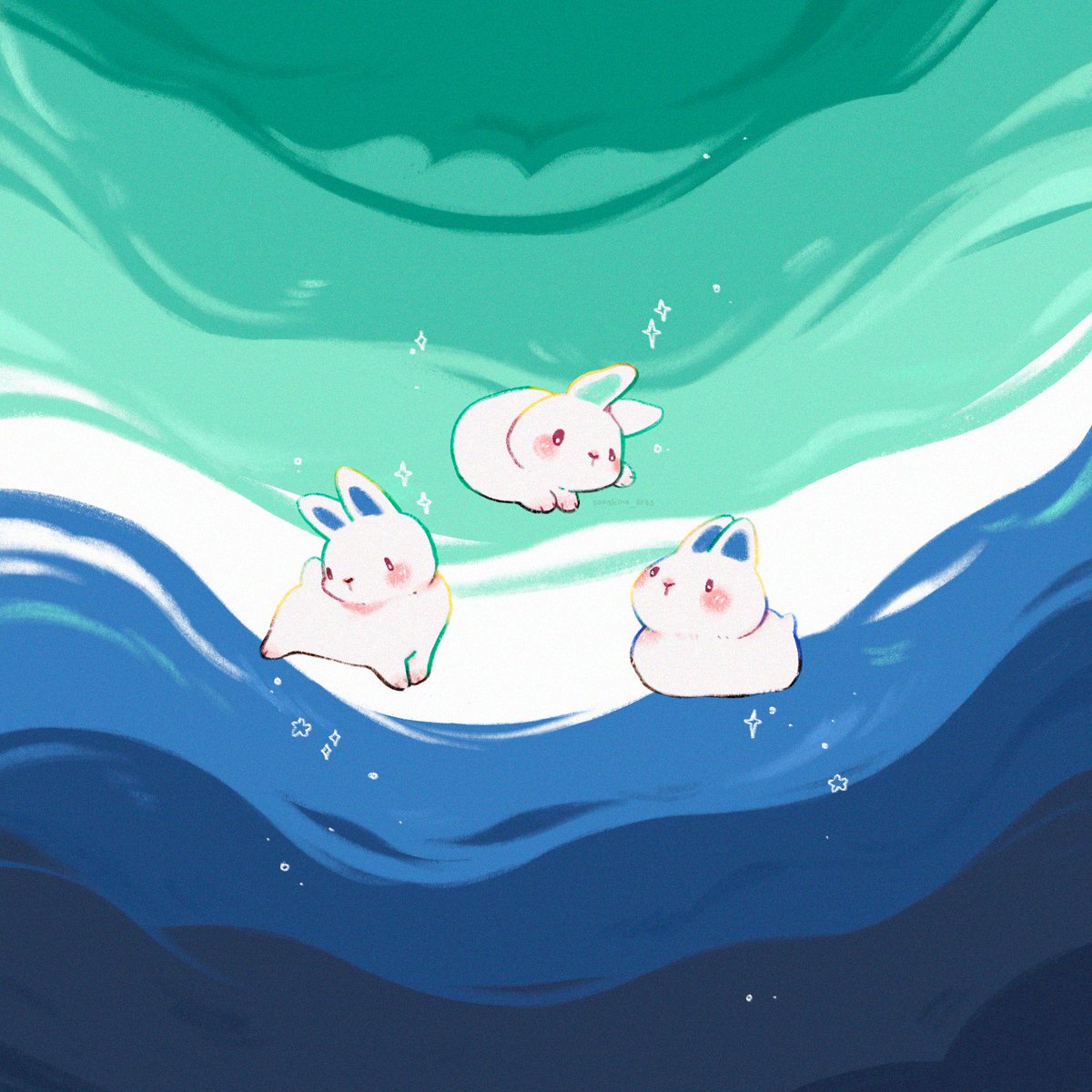 sonshine_arts's tweet image. gay bunnies gathering in space 💙

#gay #digitalart #procreate
