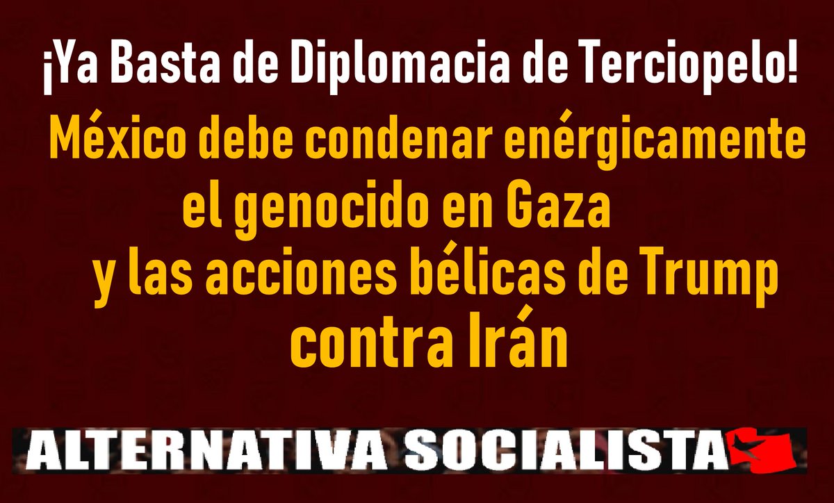 ¡Contra Trump y Netanyahu, organización y movilización!
¡Únete por una alternativa socialista contra la guerra y el  genocidio! 
<a href="/MxSocialista/">Alternativa Socialista México</a>