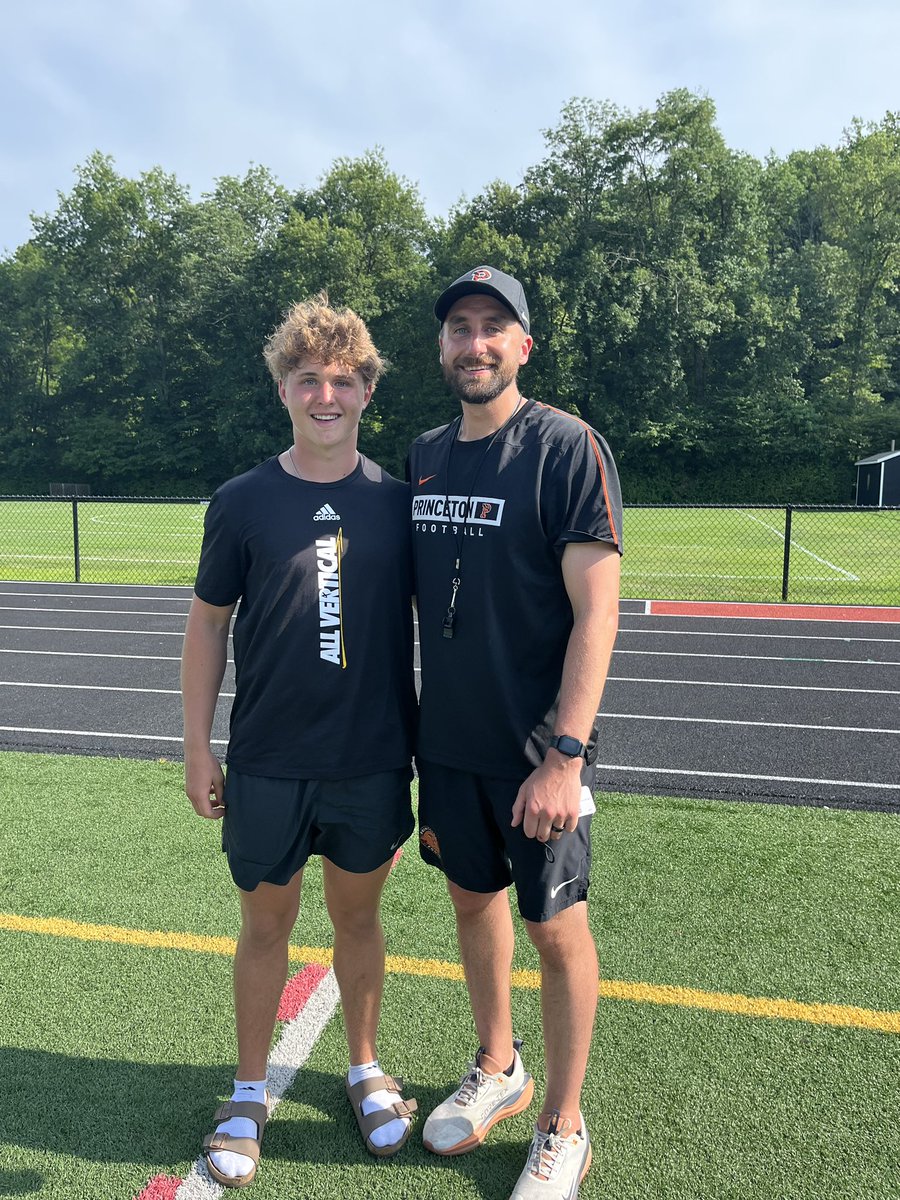 Had a great time competing at <a href="/PrincetonFTBL/">Princeton Football</a> camp today.  Can’t wait to be back!
<a href="/CoachRosenbaum/">Mark Rosenbaum</a> <a href="/Coach_Flinn/">Brian Flinn🤫</a> <a href="/CoachWFox/">Will Fox</a> 
<a href="/Cody_High/">Coach High</a> <a href="/CoAcHKeLZZz3/">Markell Harrison</a> <a href="/Mad_Qb/">Madei Williams 🔌</a> <a href="/QBUniverseQBU/">QBUniverse</a>