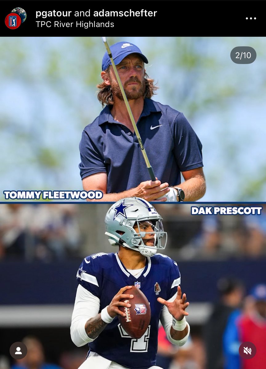 Adam Schefter was spot on comparing Tommy Fleetwood to Dak Prescott