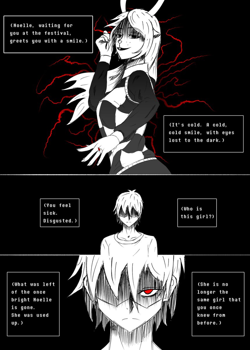 foolygh0uly's tweet image. The Girl You Once Knew
(Small comic about what-if Festival differences.)
#deltarune #deltarunespoilers #kriselle
