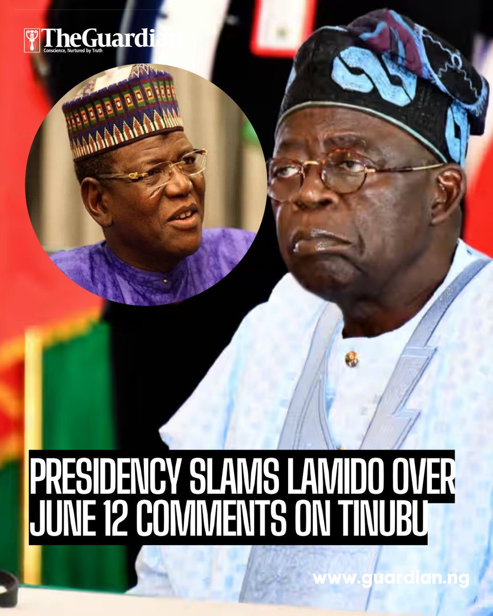 The Presidency has fired back at former Jigawa State governor Sule Lamido, accusing him of distorting history by suggesting President Bola Tinubu supported the annulment of the historic June 12, 1993 election.

In a strongly worded statement, Presidential Adviser Bayo Onanuga
