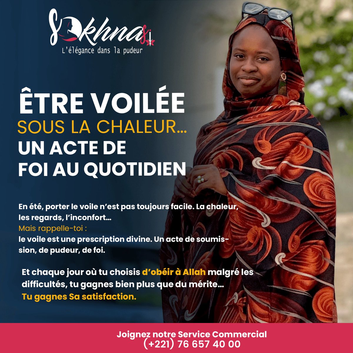 SCAt_tijani's tweet image. Dans un monde où tout pousse à se découvrir, tu choisis la pudeur, même sous 40°C.
Ce n’est pas juste un tissu… c’est une soumission, une force, un amour pour Allah.

🧕🏾 Qu’Allah te facilite, te raffermisse et t’élève.

#Voile #Foi #Pudeur #Hijab #FiertéMusulmane #Sokhnasi