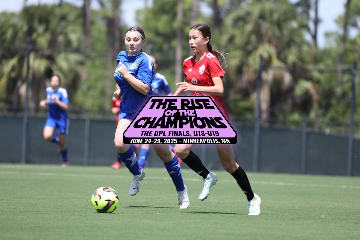 DP_League's tweet photo. The U15 title race is stacked 🔥
Ginga FC, Sting SC, SC del Sol lead the Super Group.
Roswell Santos & Carolina Velocity headline the Championship.
Who takes it all in Minneapolis?
🔗 Preview: https://t.co/Vh2YUZ2dAN
#DPLFinals #U15Finals #DPLGirls https://t.co/oTgfYHaDeR