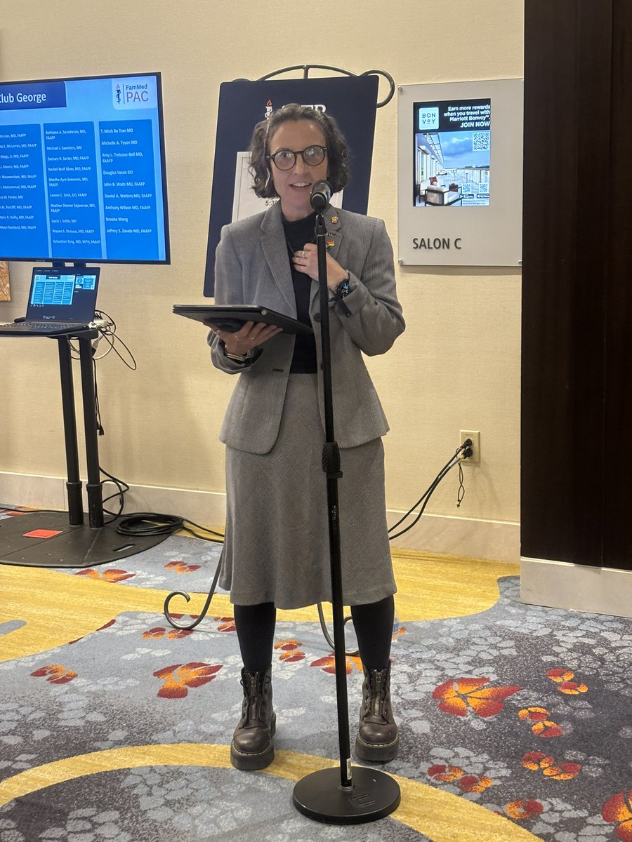 “There is no family doctoring without shaping the policy in Washington.” <a href="/SCNosalMD/">sarah catherine</a> kicks off #FMAS2025 <a href="/aafp/">AAFP</a>