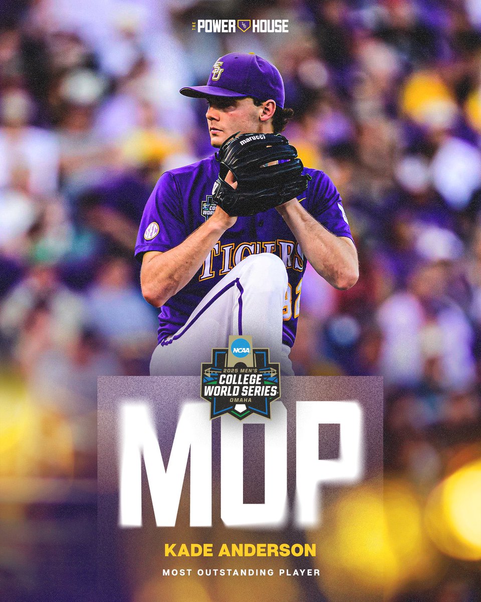The CWS Most Outstanding Player — No. 32 Kade Anderson
