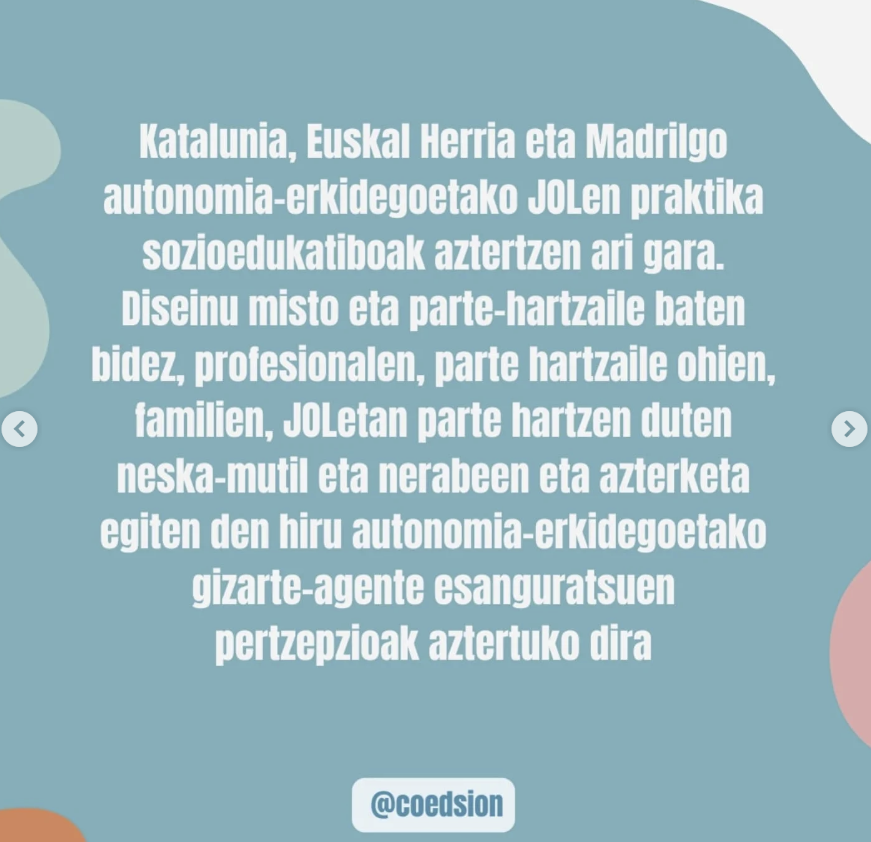 coedsion's tweet photo. EZAGUTZEN DUZU KOEDSIOA?  Hurbildu ➡️ Euskal Herriko, Kataluniako eta Madrilgo Hezkuntza Aisialdiko Zentroetan (HAZ) kultura aniztasunari buruzko gure ikerketa proiektua ezagutzeko. 🎯🔍

ℹ️🔗 Informazio gehiago hemen: https://t.co/DjLWAFFtZ9

Ver traducción https://t.co/XxPozmR4HF