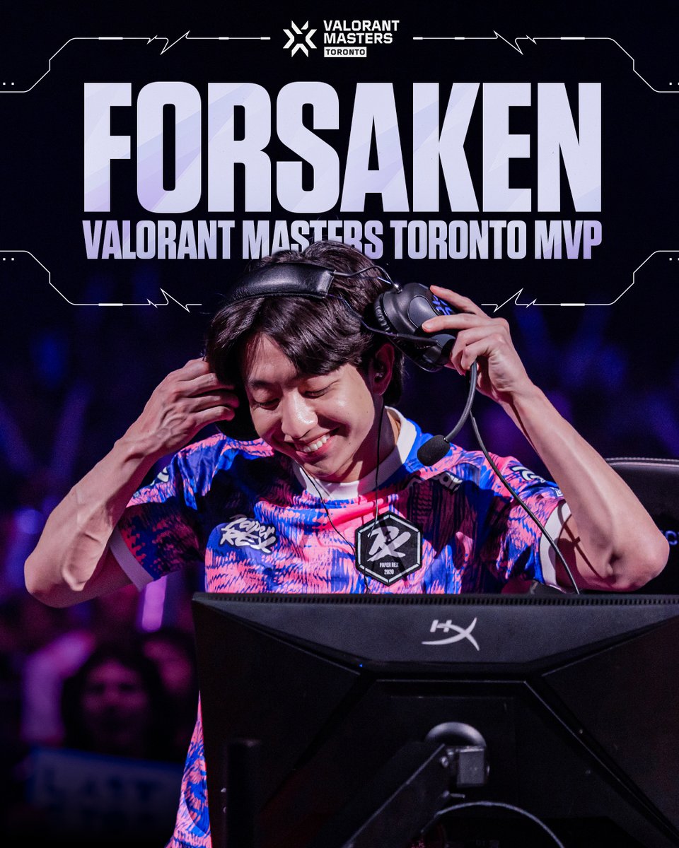THE MASTER OF CHAOS.

<a href="/jasonsusantoo/">PRX f0rsakeN</a>: The Flex King and the MVP of #VALORANTMasters Toronto 👑