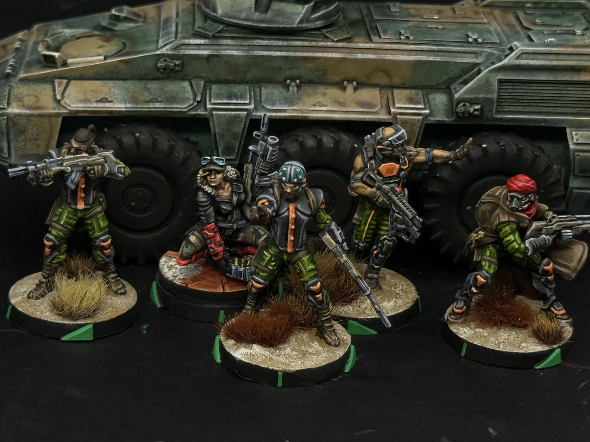 New edition, new army. Ramah Task for for <a href="/InfinityTheGame/">Infinity universe</a> #miniaturepainting #humansphere #infinitytheuniverse #haqqislam #ramahtaskforce