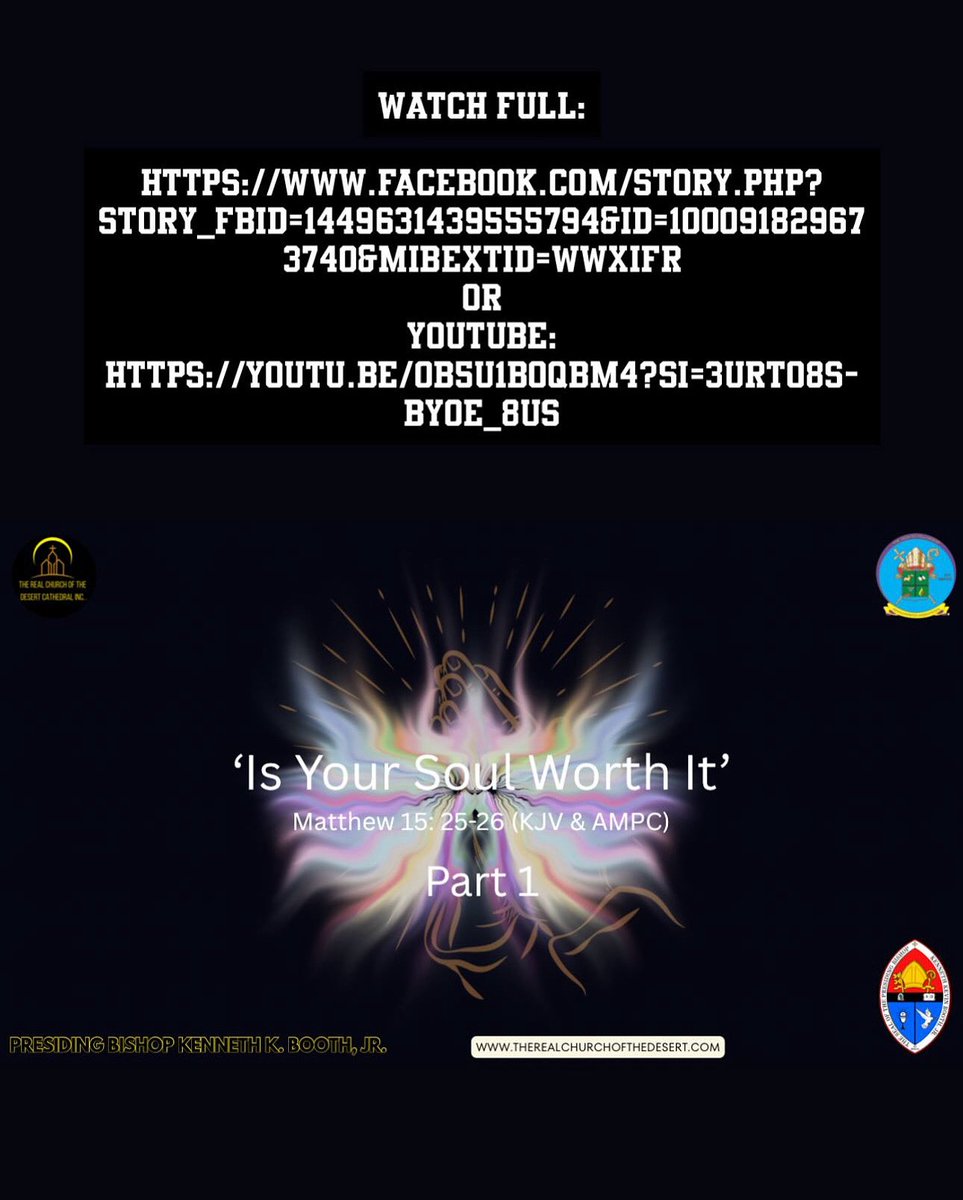 GLADIATORENTLLC's tweet photo. Watch full:

https://t.co/neyrJHET7O 
Or
YouTube:
https://t.co/nwjIA6iXmd

#wordofgod #sermon #soul #spirit #endtimes #codcathedral #thehowtofellowship #pbkkbjr #viralreels https://t.co/G26J1NSnHs