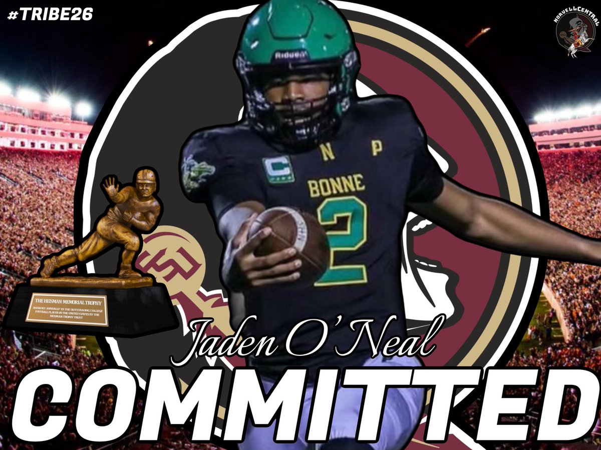 UPDATE: BOOM! Class of 2026 four-star quarterback Jaden O’Neal from Mustang, Oklahoma has committed to Florida State. 🍢 #GoNoles #Tribe26