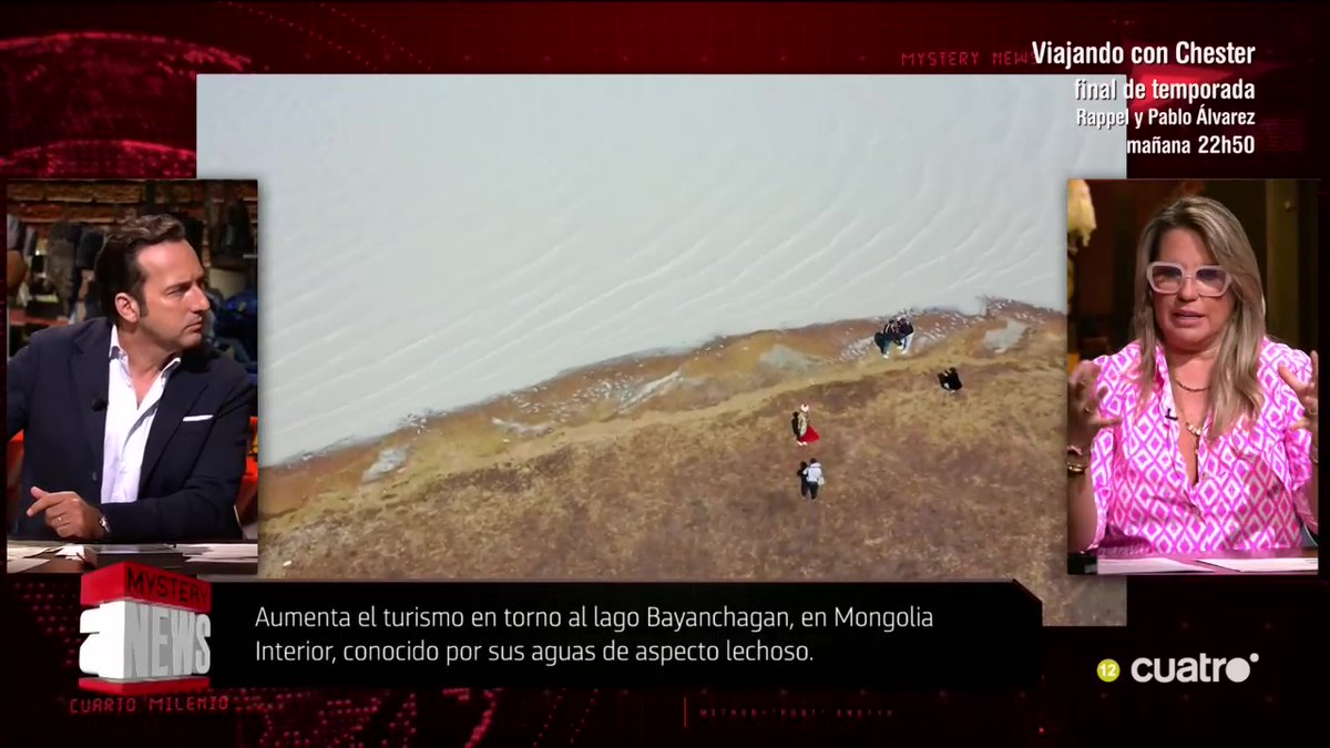 Aumenta el turismo en torno al lago Bayanchagan, en Mongolia Interior, conocido por sus aguas de aspecto lechoso #CuartoMilenio