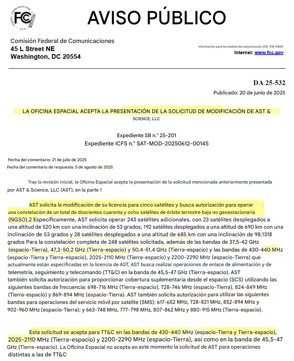 Malas noticias para "nuestro" segmento de 430-440 Mhz