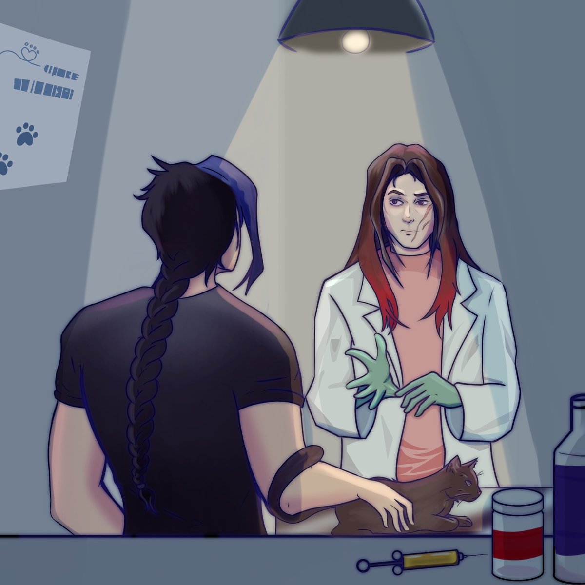 steelmooncakes's tweet photo. #kayoneweek2025
Day 7: Free space
It's Kayn's first time owning a pet, and he need to take him to the vet.
https://t.co/iCb3VwT9ZD
ART BY: @/shimmer.cos on instagram!
#kayone #yonekayn https://t.co/4ViC11MINT