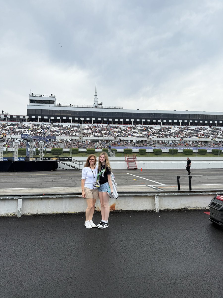 LargeBarstool's tweet photo. Just trying to get a good pic of my wife and daughter at @PoconoRaceway pre-race, but @ColeCuster just HAS to photobomb me.
#selfish #stonecole @rubbinisracing https://t.co/dwQyxUdr5S