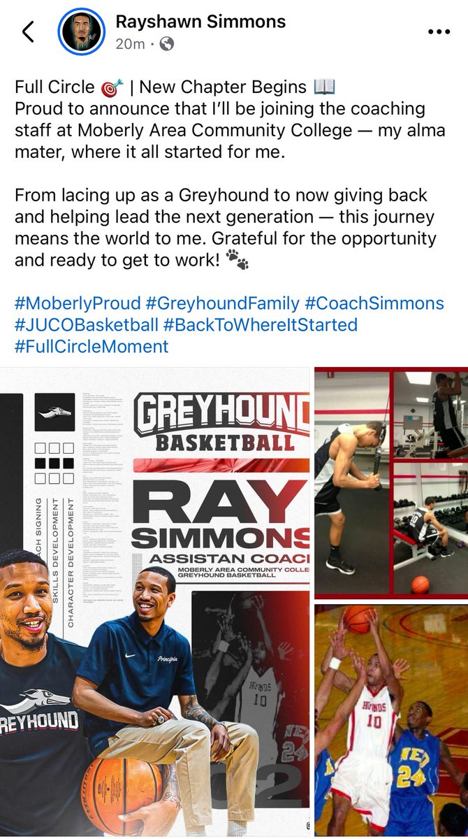 Sue Halliburton - MACC Greyhounds (@halliburtonsue1) on Twitter photo Sooo excited we can finally announce this! Can’t wait for the season to get started! Greyhound Proud♥️‼️♥️<a href="/MGreyhounds/">Moberly Area CC MBB</a> <a href="/_rayray_4/">Rayshawn Simmons</a> LETS GOO 🏀🏀 Sooo excited we can finally announce this! Can’t wait for the season to get started! Greyhound Proud♥️‼️♥️<a href="/MGreyhounds/">Moberly Area CC MBB</a> <a href="/_rayray_4/">Rayshawn Simmons</a> LETS GOO 🏀🏀
