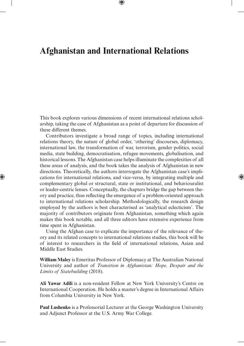 Happy to have these proofs for our book on Afghanistan and international relations. We provide a sober analysis on the war in Afghanistan, including its enduring effects in a regional and global context. We launch the book at Columbia University in New York City this fall.