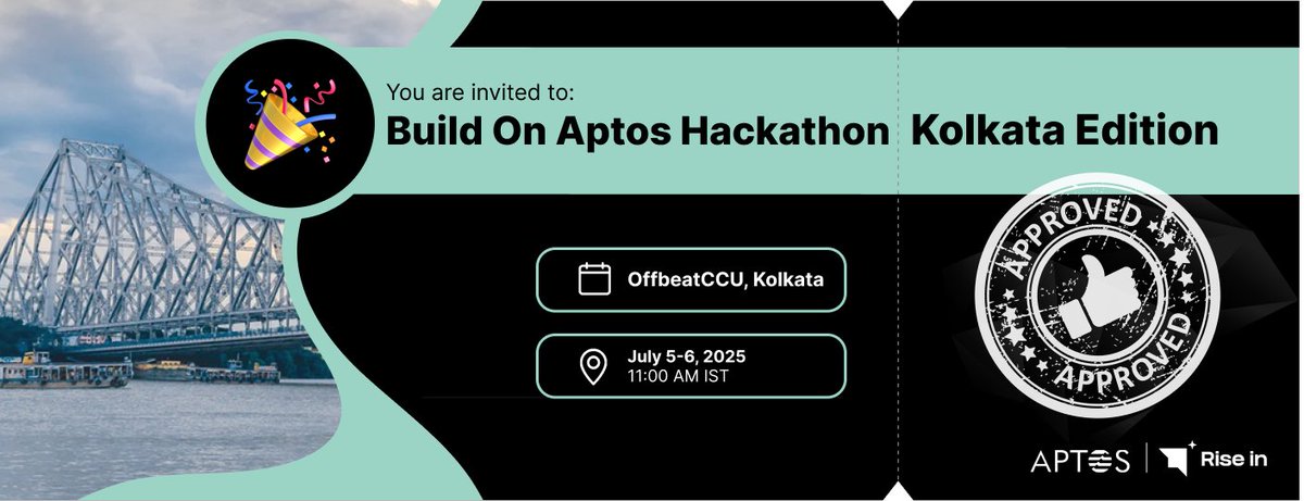 sarkar58153's tweet image. 🎟️Overjoyed to be chosen for the Build On Aptos Hackathon in Kolkata, July 5-6!⏱️

In 24 hours, we&apos;ll create magic on Aptos, crafting wonders with mentors&apos; guidance. 

Let&apos;s build, cosmic coders! 🚀
@riseinweb3 @aptos_ind  
#BuildOnAptos #KolkataHackathon 🦾