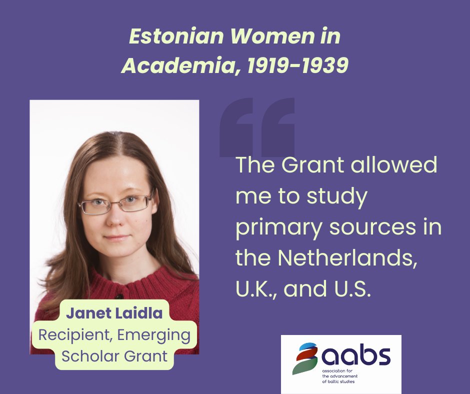 AABS (@balticstudies) on Twitter photo Congratulations to <a href="/JanetLaidla/">Janet Laidla</a> for successfully completing her AABS Emerging Scholars Grant! Janet used the grant to support her primary source research in the Netherlands, U.K., and U.S.
Learn more: aabs-balticstudies.org/2025/06/22/est… Congratulations to <a href="/JanetLaidla/">Janet Laidla</a> for successfully completing her AABS Emerging Scholars Grant! Janet used the grant to support her primary source research in the Netherlands, U.K., and U.S.
Learn more: aabs-balticstudies.org/2025/06/22/est…