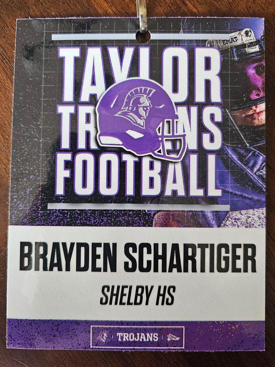 Brayden Schartiger (New) (@b_schartiger) on Twitter photo Thankyou, Taylor University, for having me out again this weekend! Your time, hospitality, and coaching is greatly appreciated. Super excited to see the Future of Trojan Football!✝️🟣
<a href="/ColinSchwartz3/">Colin Schwartz</a> <a href="/CoachMahaney1/">Robert Mahaney</a> Thankyou, Taylor University, for having me out again this weekend! Your time, hospitality, and coaching is greatly appreciated. Super excited to see the Future of Trojan Football!✝️🟣
<a href="/ColinSchwartz3/">Colin Schwartz</a> <a href="/CoachMahaney1/">Robert Mahaney</a>