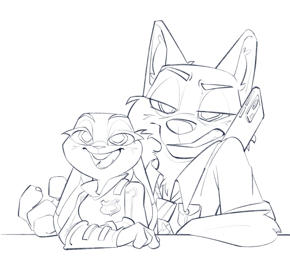 BL_394's tweet image. Glad to serve you..?
#zootopiafanart #zootopia #JudyHopps #NickWilde