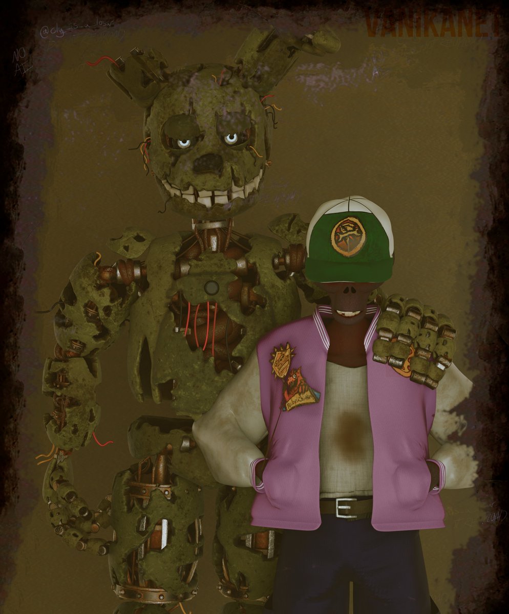 family of suckers
original art by <a href="/cly_is_a_loser/">🖤THE KENNELS🖤</a> 
#fnaf #springtrap #3dart