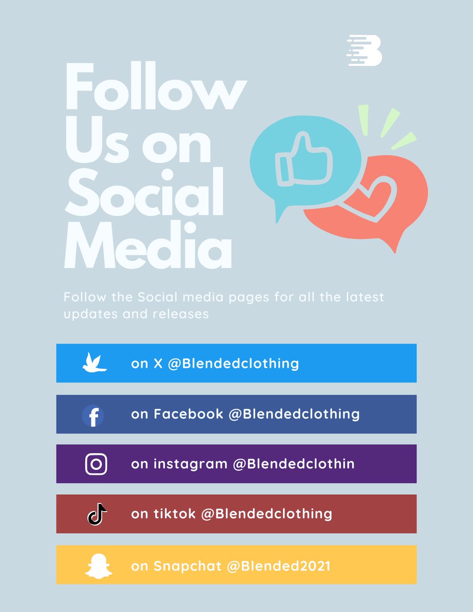 One brand. All platforms.
Let’s connect 👉 @Blendedclothing
#BlendedEverywhere