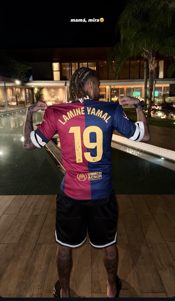 Lamine ha conseguido que volvamos a ver a Neymar con una camiseta del Barça 🥹