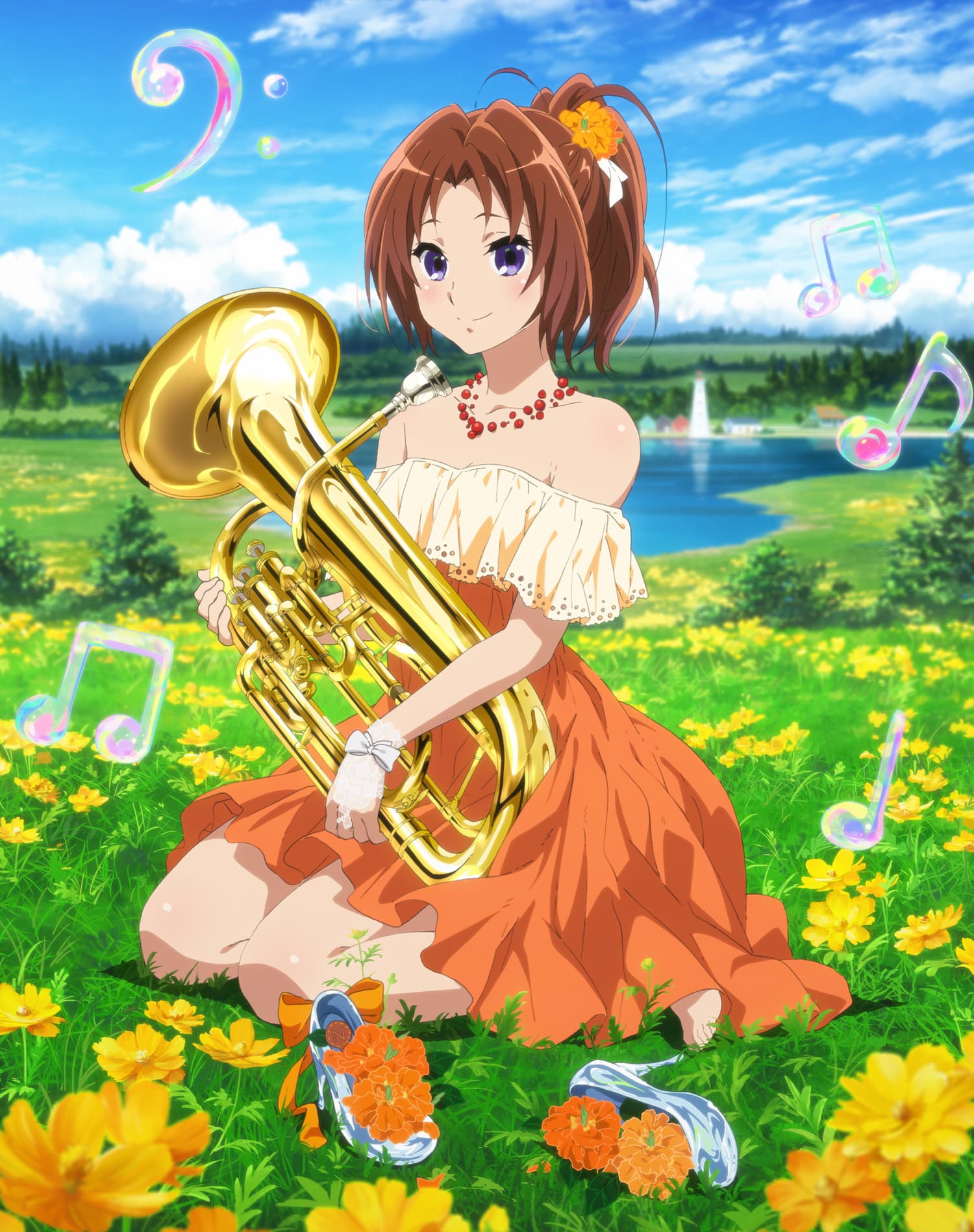 響け！ユーフォニアム 缶バッジ Birthday Concert 中川夏紀 | K