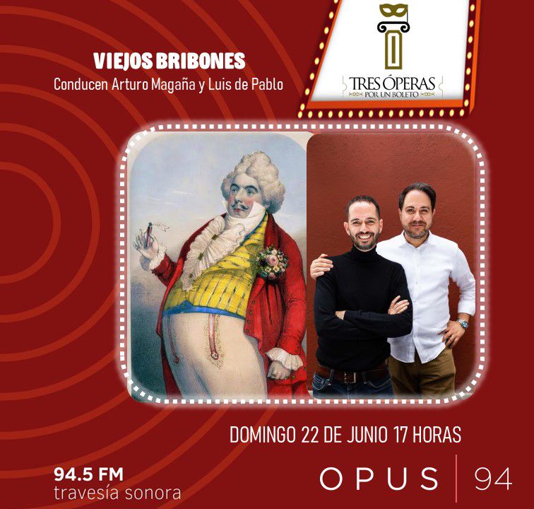 Jesús Moreno Durazo (@jmorenodurazo) on Twitter photo Esperando "Tres óperas por un boleto", con <a href="/Duplancher/">Arturo M. Duplancher</a> y <a href="/LuisdePablo/">Luigi l’amoroso 🍉</a>
📣 Inicia en unos minutos (16:00 horas, tiempo de Sonora).
📻📱| Lo pueden seguir aquí:
imer.mx/opus/ Esperando "Tres óperas por un boleto", con <a href="/Duplancher/">Arturo M. Duplancher</a> y <a href="/LuisdePablo/">Luigi l’amoroso 🍉</a>
📣 Inicia en unos minutos (16:00 horas, tiempo de Sonora).
📻📱| Lo pueden seguir aquí:
imer.mx/opus/