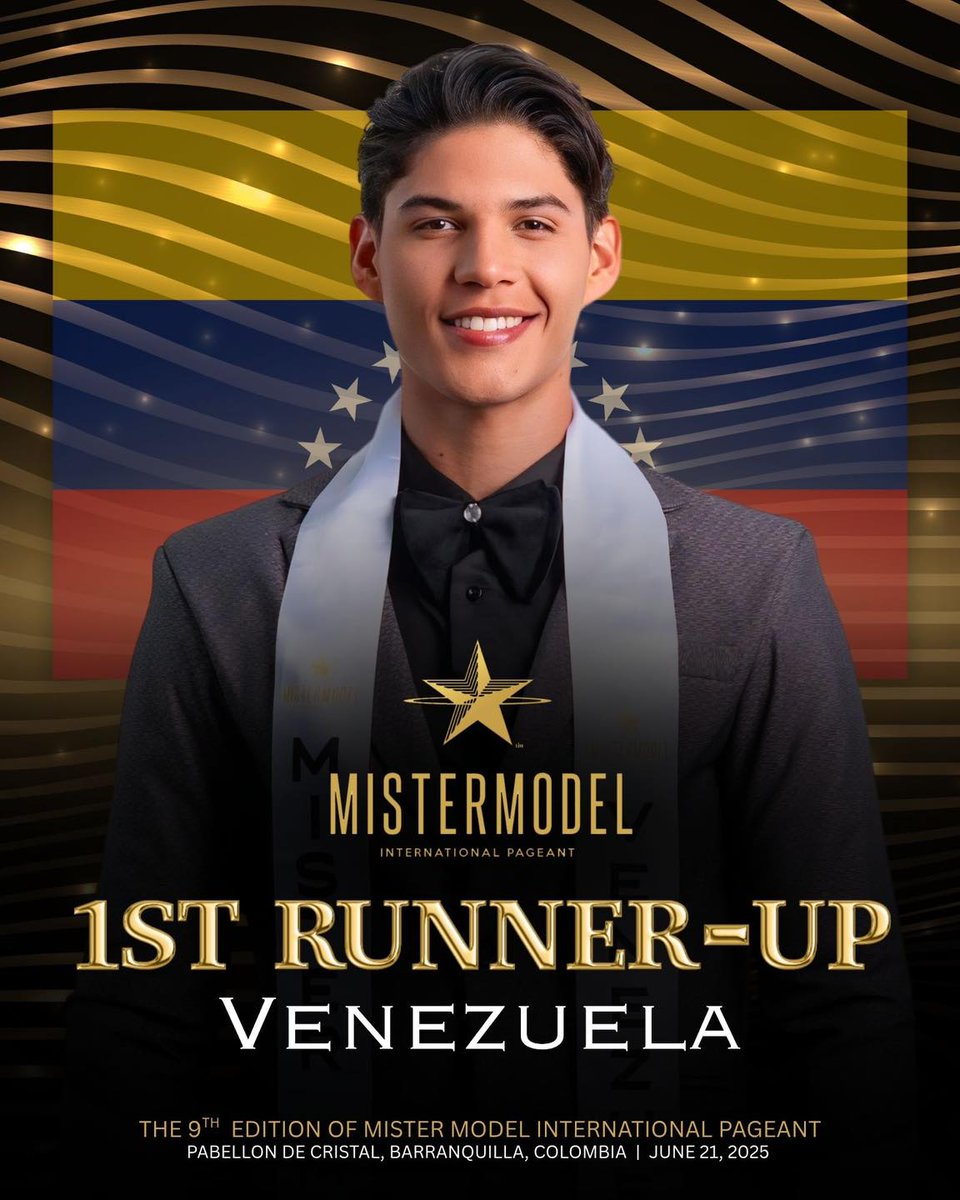 misshabiaunavez's tweet photo. En Barranquilla, Colombia, Mister Model International 2025, Alejandro Guerra, RNB Falcón 2024, Mister Model Venezuela 2025, Mister  Model Venezuela International 2025 #MrModelVenezuela 2025, 1st Runner-Up #MMIP 2025 #MisterModel 2025 #MisterModel2025 #MisterModelInternational2025 https://t.co/yXVRaujo8J