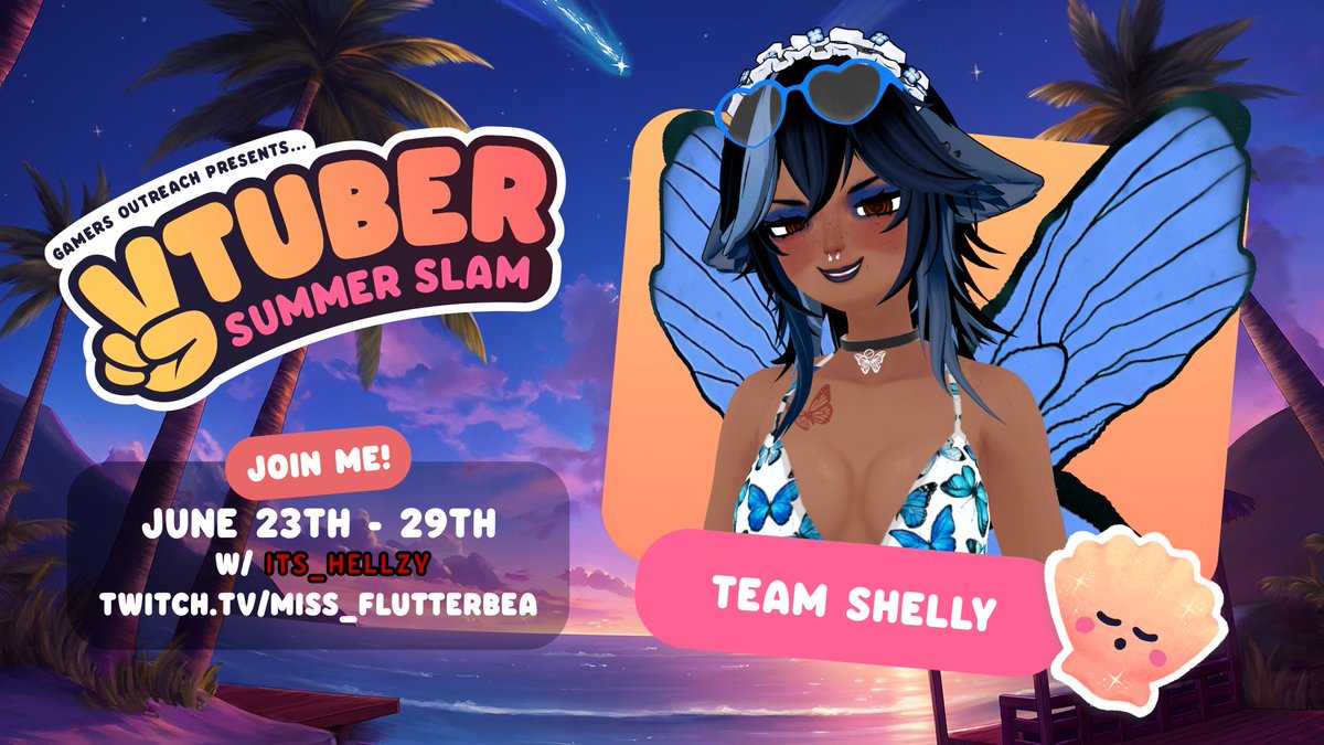 miss_flutterbea's tweet image. Hai Lovelies!! I&apos;m participating in this years VTuber Summer Slam!!

Join @its_Hellzy and I in raising funds for @GamersOutreach, empowering hospitalized families by giving kids access to game consoles to help assist with treatment.

[ #VTuberSS2025 | #flutterbea ]