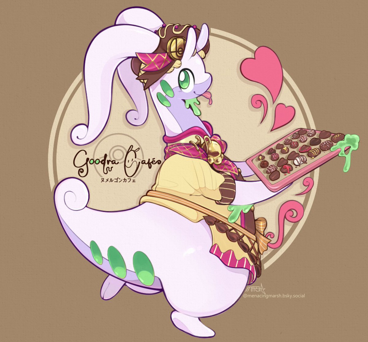 Would you trust this Goodra with your sweets?🍫❤️☕️
#Pokemon
