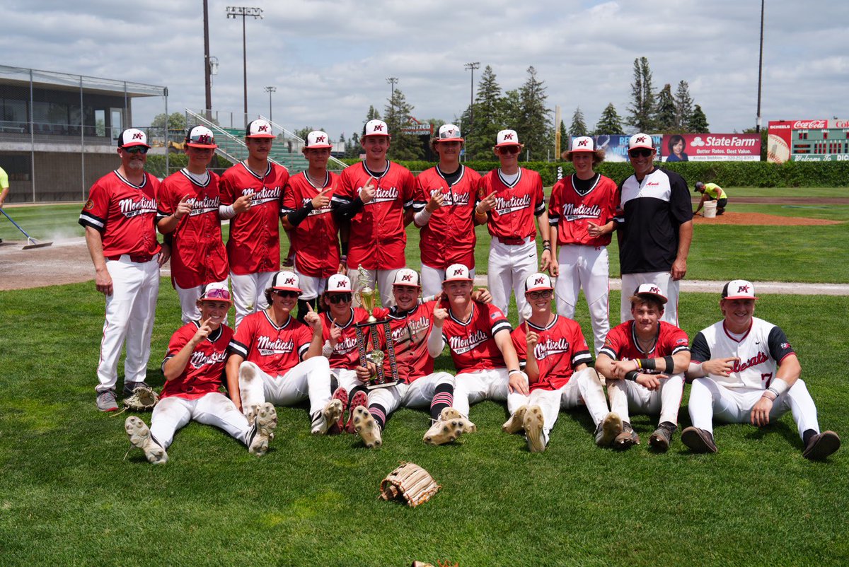 baseballmonti's tweet photo. What a weekend for our baseball program. Our Monticello Legion Post 260 team went 4-0 to win the St. Cloud tournament as well! https://t.co/6562hTganB