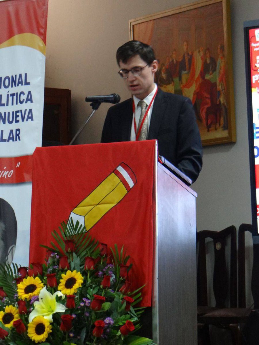 RusEmbPeru's tweet photo. 🗓️El 21 de junio, el Encargado de Negocios a.i. de Rusia en el Perú, Artem V. Iovenko, por invitación del partido político "Perú Libre", asistió a un foro internacional sobre el desarrollo de la educación celebrado en Lima.
#PeRusia
#EducaciónRuso https://t.co/3EtxfDdqg9