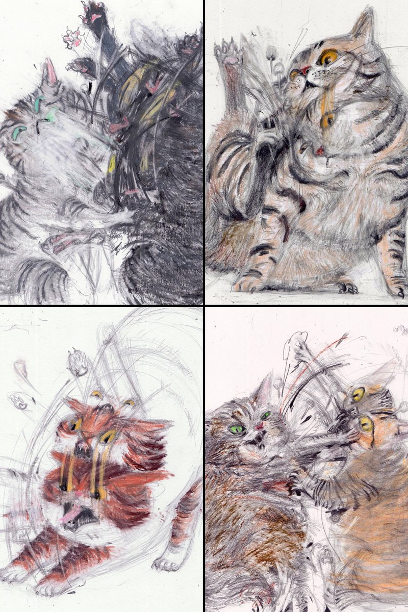 solisolsoli's tweet image. Cats by Léo Forest