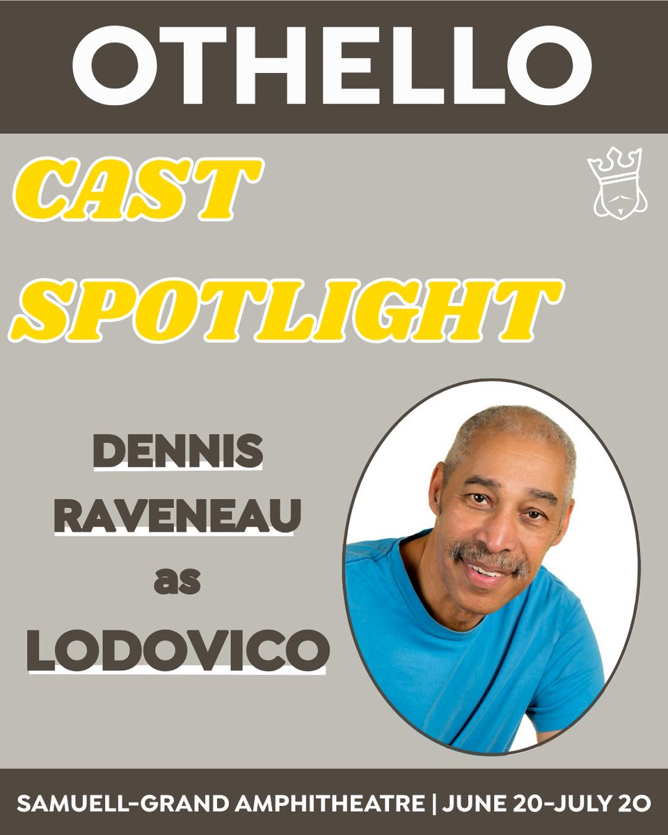 shakespearedal's tweet photo. CAST SPOTLIGHT-DENNIS RAVENEAU

#Othello #castspotlight #shakespearedallas #shakespeareinthepark https://t.co/RCg9UBS69C