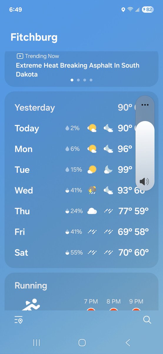Massachusetts 🙄 99 on Tuesday and 69 on Friday. Make up my mind!