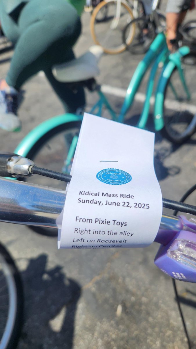 CWMeganKerr's tweet photo. A beautiful day for the first Kidical Mass of the summer! Always love seeing families get together and enjoy the day! ☀️ 🚲 https://t.co/MDUlkuApY1