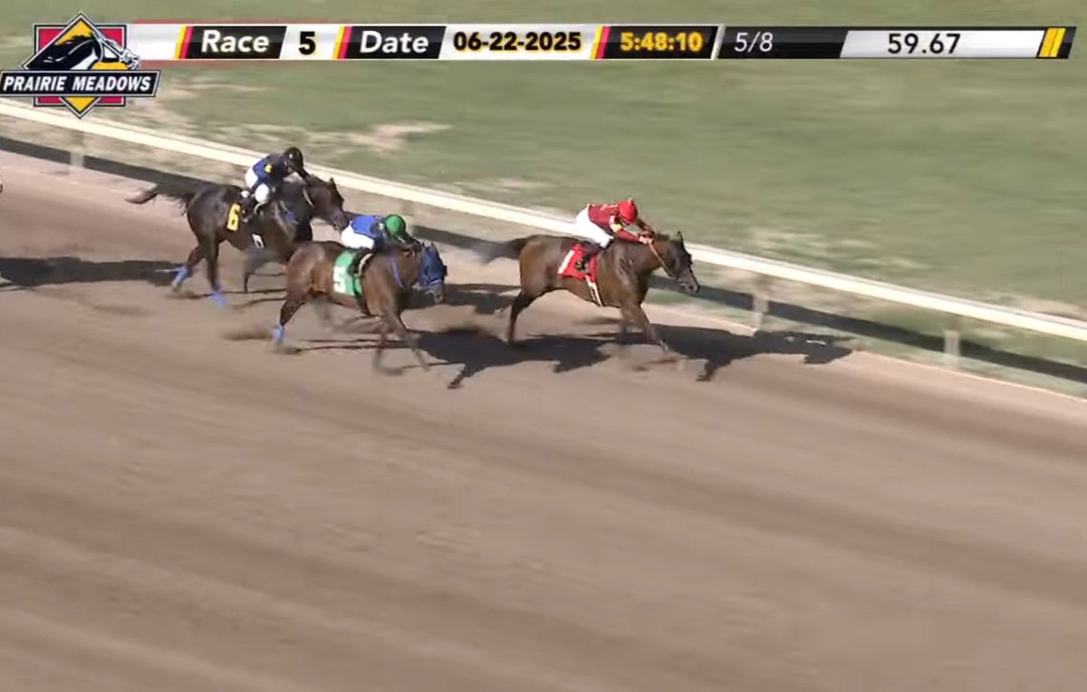 Prairie Meadows (@prmracing) on Twitter photo Goddess Of War and <a href="/kyleejordan7622/">Kylee Jordan</a> win the fifth on Sunday ... trainer Lane Johnston sent out the winner for owner Tom Adams. Goddess Of War and <a href="/kyleejordan7622/">Kylee Jordan</a> win the fifth on Sunday ... trainer Lane Johnston sent out the winner for owner Tom Adams.