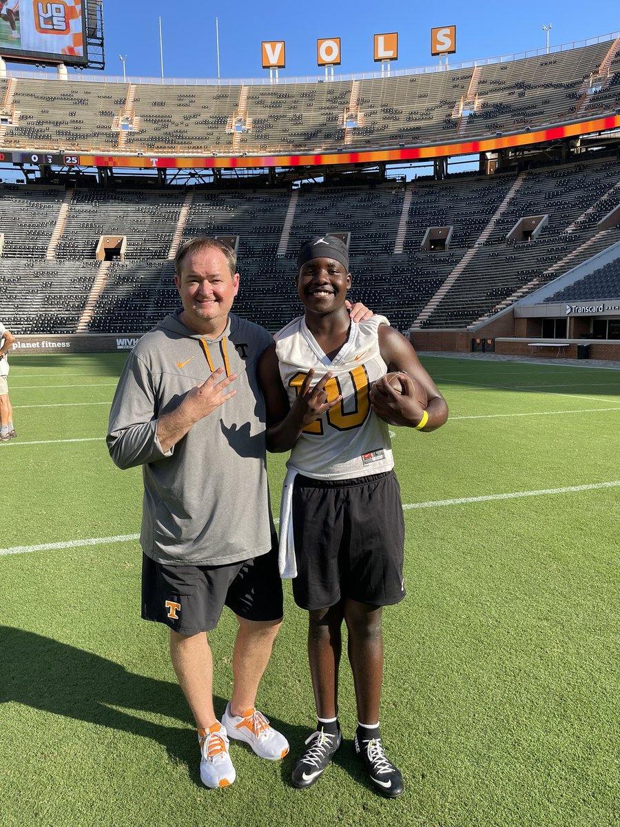 Treyvone Towns Jr (@treyvonetownsjr) on Twitter photo Blessed an honored to receive an offer from THEE University of Tennessee!! #GBO🍊
<a href="/coachjoshheupel/">Josh Heupel</a> <a href="/CoachHalzle/">Joey Halzle</a> <a href="/oclionsfootball/">OC Lions Football</a> <a href="/CoachDanny10/">Danny Hernandez</a> <a href="/ChadSimmons_/">ChadSimmons</a> <a href="/BrandonHuffman/">Brandon Huffman</a> <a href="/BlairAngulo/">Blair Angulo</a> <a href="/adamgorney/">Adam Gorney</a> Blessed an honored to receive an offer from THEE University of Tennessee!! #GBO🍊
<a href="/coachjoshheupel/">Josh Heupel</a> <a href="/CoachHalzle/">Joey Halzle</a> <a href="/oclionsfootball/">OC Lions Football</a> <a href="/CoachDanny10/">Danny Hernandez</a> <a href="/ChadSimmons_/">ChadSimmons</a> <a href="/BrandonHuffman/">Brandon Huffman</a> <a href="/BlairAngulo/">Blair Angulo</a> <a href="/adamgorney/">Adam Gorney</a>