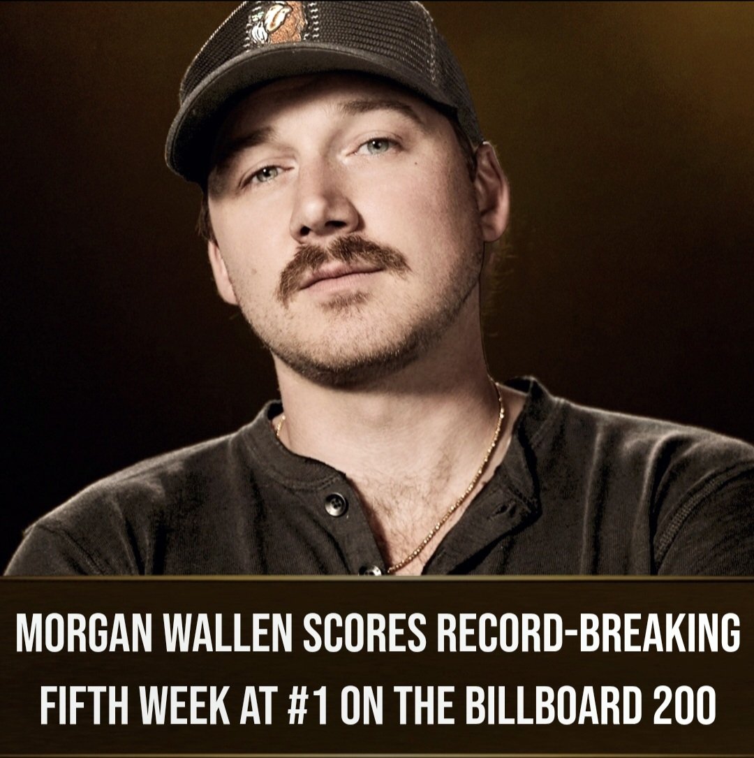 American Country Music Chatter (@acmc_country) on Twitter photo 🚨 <a href="/MorganWallen/">morgan wallen</a>’s ‘I’m The Problem’ hits #1 for a fifth consecutive week on the all-genre Billboard 200 chart (186k units sold).
It's the first album to spend its first five weeks at #1 since Taylor Swift's 'The Tortured Poets Department.' 🚨 <a href="/MorganWallen/">morgan wallen</a>’s ‘I’m The Problem’ hits #1 for a fifth consecutive week on the all-genre Billboard 200 chart (186k units sold).
It's the first album to spend its first five weeks at #1 since Taylor Swift's 'The Tortured Poets Department.'