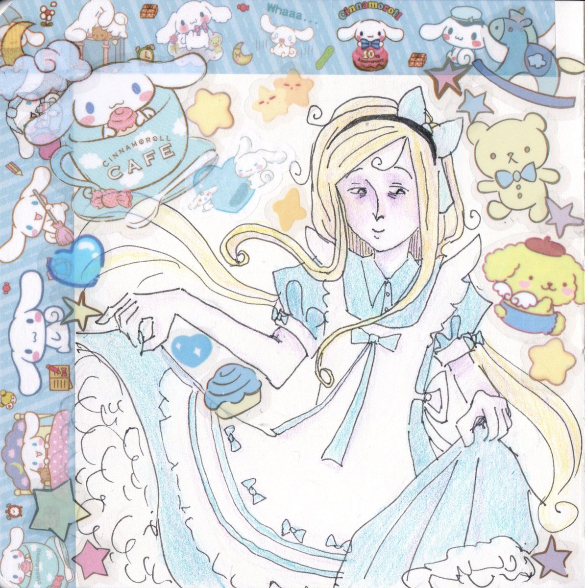 Ausserirdisch6's tweet photo. #AliceInWonderland #sanrio #art ˚₊‧ଳ‧₊˚⋅ https://t.co/OAjcaxkI0J