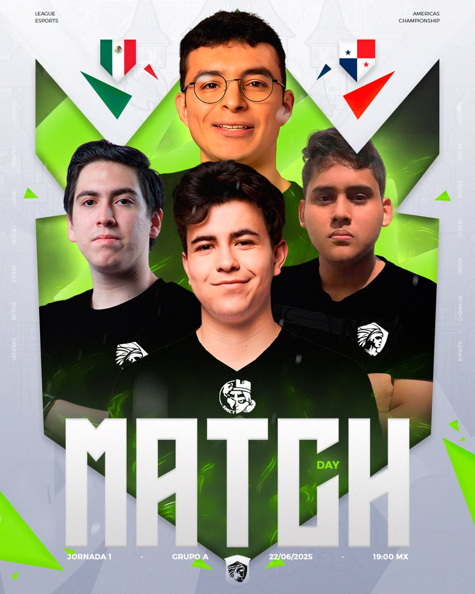 Team México CR (@seleccioncrmx) on Twitter photo 𝐌𝐚𝐭𝐜𝐡•𝐃𝐚𝐲🟢⚪️🔴
Hoy México entra a la arena…
Y no hay hechizo que frene a nuestras tropas.
🏆: <a href="/CR_Supremacy/">Supremacy League</a>
⏰: 19:00pm🇲🇽
🆚: <a href="/TeamPanamaCr/">Team Panamá Cr</a>
📺🇪🇸: twitch.tv/eldoncr
🎙️🇪🇸: <a href="/eldonroyale/">STMN El Don Royale</a> & <a href="/ChristianElNob/">ChristianElNob</a>
¡Vamos con todo!
#TeamMXCR 🇲🇽 #JuntosPorLaVictoria🤝 𝐌𝐚𝐭𝐜𝐡•𝐃𝐚𝐲🟢⚪️🔴
Hoy México entra a la arena…
Y no hay hechizo que frene a nuestras tropas.
🏆: <a href="/CR_Supremacy/">Supremacy League</a>
⏰: 19:00pm🇲🇽
🆚: <a href="/TeamPanamaCr/">Team Panamá Cr</a>
📺🇪🇸: twitch.tv/eldoncr
🎙️🇪🇸: <a href="/eldonroyale/">STMN El Don Royale</a> & <a href="/ChristianElNob/">ChristianElNob</a>
¡Vamos con todo!
#TeamMXCR 🇲🇽 #JuntosPorLaVictoria🤝