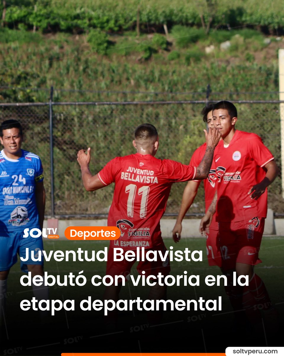 soltvcanal's tweet image. #CopaPerú | Por el grupo A, Juventud Bellavista sumó sus primeros 3 puntos de visita tras derrotar 3-1 a Sport Municipal en Cascas, en el marco de la primera fecha de la liga departamental de La Libertad, por Copa Perú. Christian Albinco, Leandro Fleitas e Ichiro Plasencia